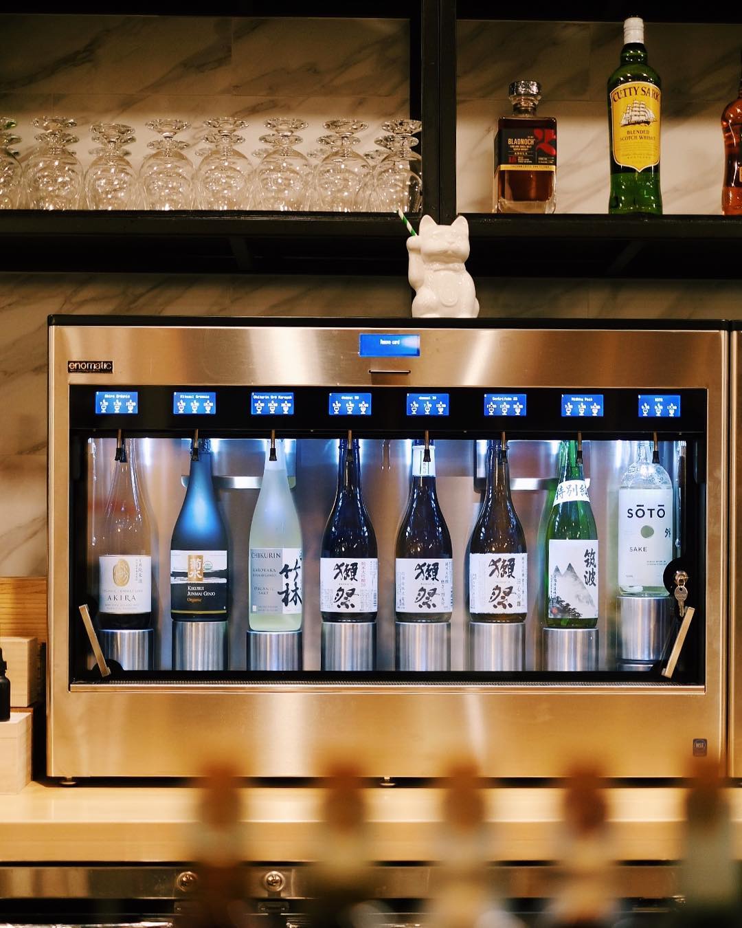 Enomatic dispensers preserve Sake too!