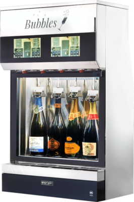 Unica Bubbles Enomatic Champagne dispenser side view