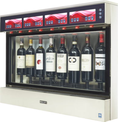 Unica Start Enomatic 8-Bottle wine dispenser sideview